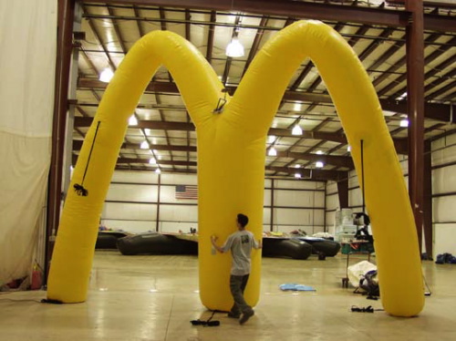 Custom Advertising Balloons McD Arch